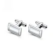 Factory Direct simple curved line Men's gentleman cufflinks French business stainless steel suit cufflinks accessorie